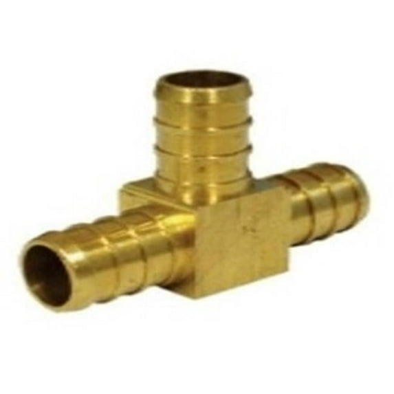 NDL Industries BRPT-16-16-12 1 x 1 x 0.75 in. Pex x Pex x Pex Brass Reducing Tee