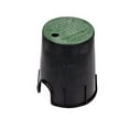 thumbnail image 1 of NDS 107BC 6 in. Valve Box and Cover, 9 in. Height, ICV Lettering, Black Box, Green Overlapping Cover, Black/Green, 1 of 5