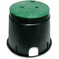 thumbnail image 1 of NDS 111BC Standard Series Round Valve Box Overlapping Cover-ICV, 10-Inch, Black/Green, 1 of 1