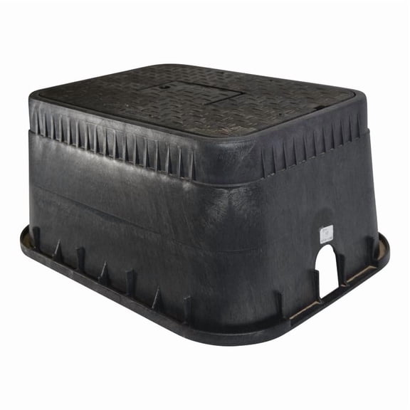 NDS 20 in. W X 13 in. H Rectangular Valve Box with Cover Black