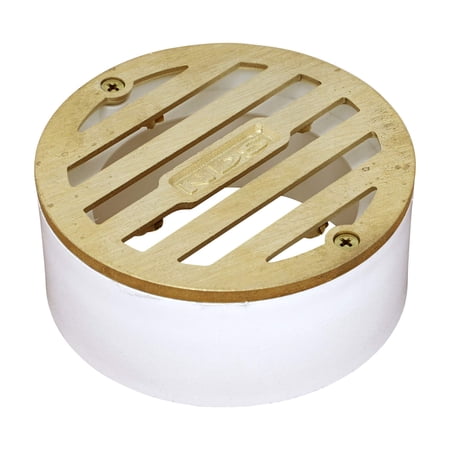 Nds Drop-In Grate With Collar 3 " Brass
