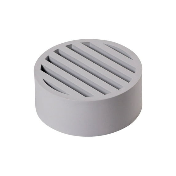 NDS 3 in. White Round Plastic Drain Grate