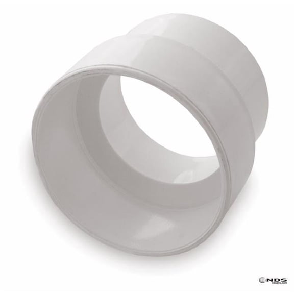 NDS 45989 4 in. Hub x 3 in. Hub Schedule 35 PVC Reducing Coupling