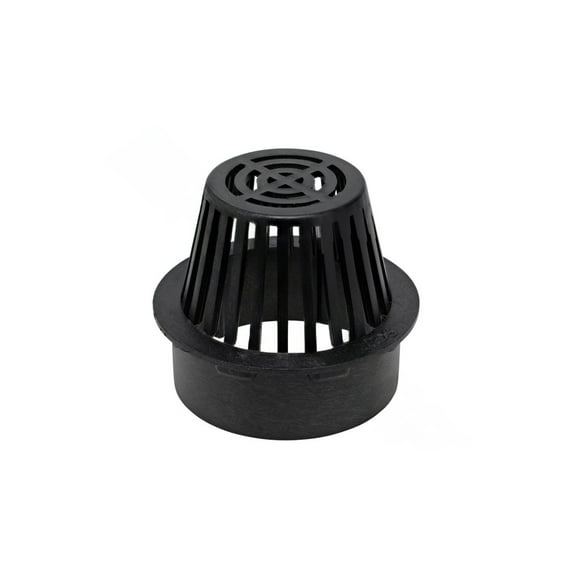 NDS 6 in. Black Round Polyolefin Atrium Grate