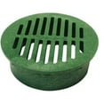 thumbnail image 1 of NDS Drain Grate Round Style - Polyethylene, Green - 6 in, 1 of 3