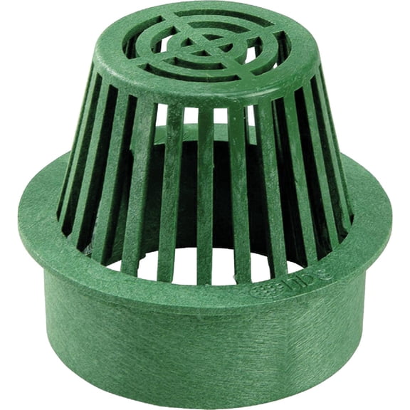 NDS 70* 3-Inch Atrium Grate, Connects to 3-Inch Drain Pipes and Fittings, for Small Lawns, Landscaping and Patios, Plastic, Green