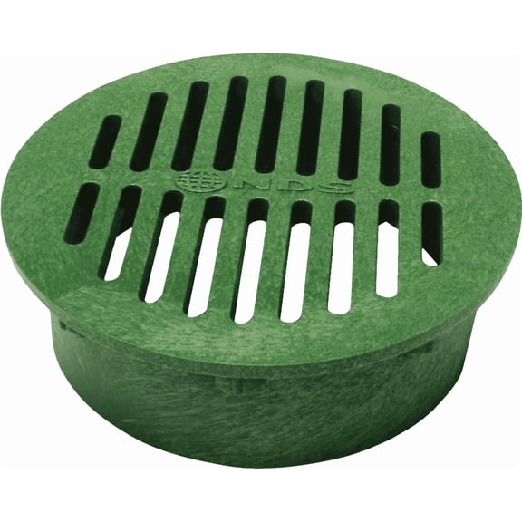 NDS 8 In. Green Round Grate - Single Pack  Residential Use, Standard Application