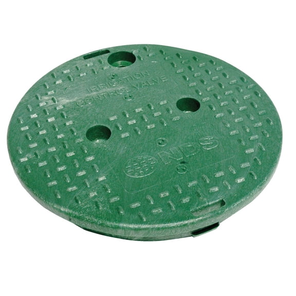 NDS 9.7 inch W x 9.7 inch H Round Valve Box Cover Green