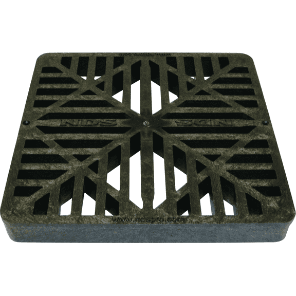 NDS 9 In. Black Square Grate - Single Pack Residential Use, Standard Application
