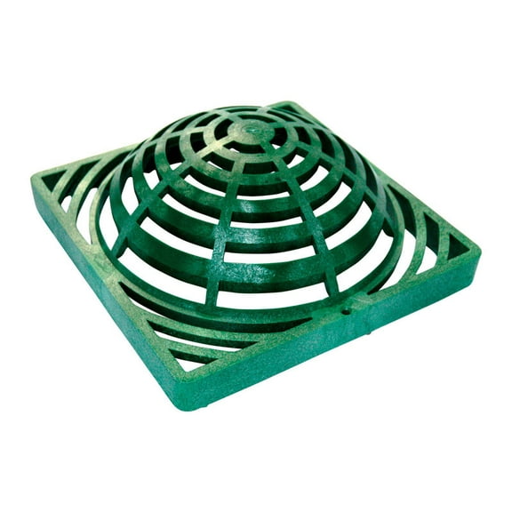 NDS 9 in. Green Square Polyolefin Atrium Grate