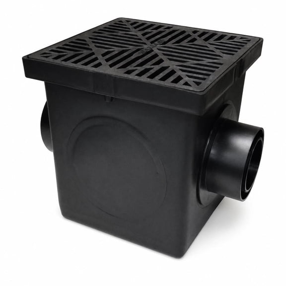 NDS 9 in Square Catch Basin Kit 9.38 in D Drainage Basin