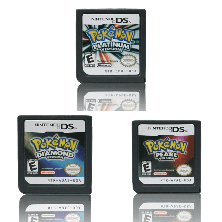 NDS Game Cartridge Pokemon Platinum & Diamond & Pearl 3pcs