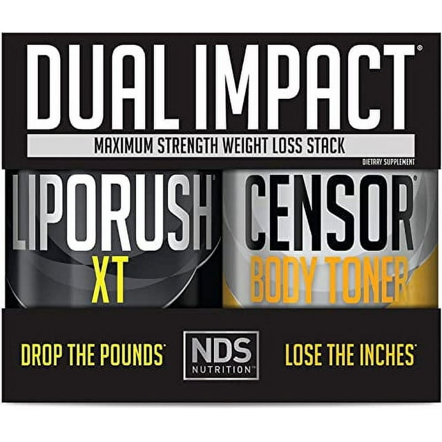 NDS Nutrition Maximum Strength Dual Impact Stack Complete 2in1 Fat Loss Stack Enhanced with