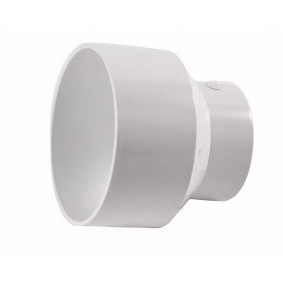 NDS Schedule 35 6 in. Hub each X 4 in. D Hub PVC Reducing Coupling 1 pk