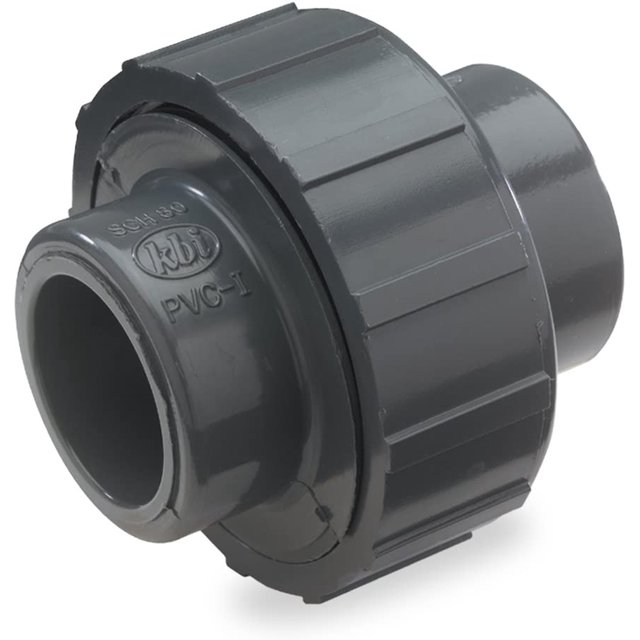 NDS U1250S PVC Pipe Fitting, 11/4Inch Slip Union, Schedule 80, EPDM