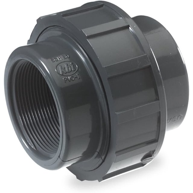 NDS U1250T PVC Pipe Fitting, 11/4Inch Threaded Union, Schedule 80