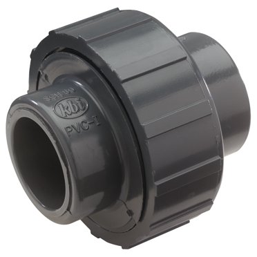 NDS U-0750-S PVC Pipe Fitting, 3/4-Inch Slip Union, Schedule 80 Epdm O Ring Gray