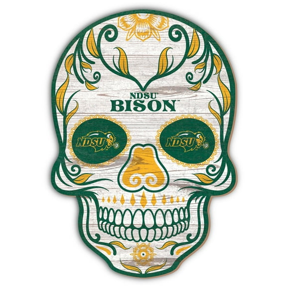 NDSU Bison 12'' Sugar Skull Sign
