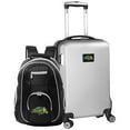 thumbnail image 1 of NDSU Bison Deluxe 2-Piece Backpack and Carry-On Set - Silver, 1 of 1