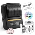 thumbnail image 1 of Label Maker Machine with Tapes,HKHKPI Bluetooth Portable Thermal Label Printer for Business Home School,Address Sticker Makers Inkless Labeler, 1 of 13