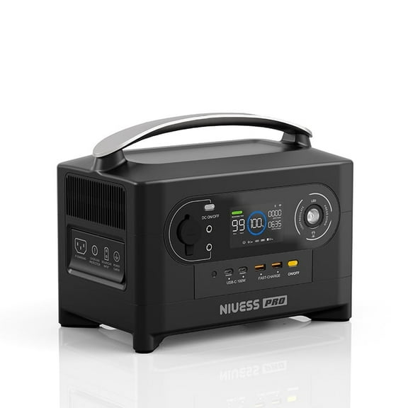 NE-700PRO 700W/720WH Portable Power Station 200000mA NCM Battery w/ 2 700W AC Outlets Recharge from 0-80% in 60 Min,Camping Power Bank