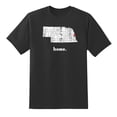 thumbnail image 1 of NE Map Nebraska Home State Love Nebraska Home Design Mens Graphic T Shirts for Men Women Black,3XL, 1 of 1
