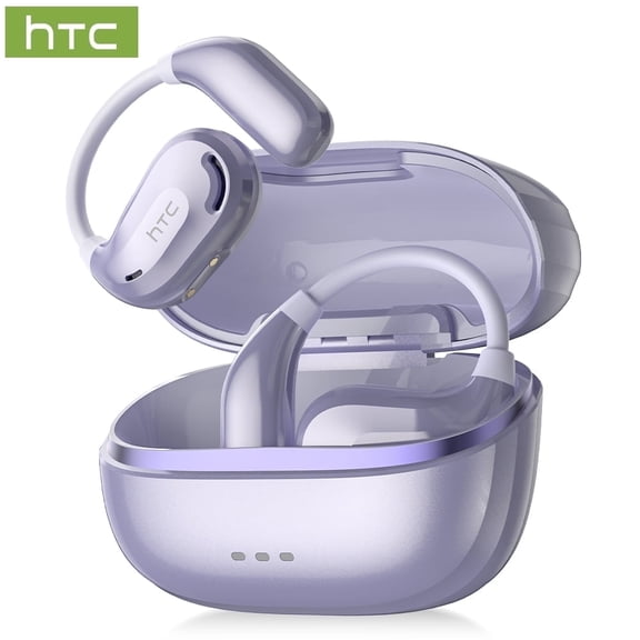 NE18 Bluetooth 6.0 Open-Ear Headphones, Wireless AI Translator, Noise-Cancelling Earbuds, 130+ Languages, 24H Playtime, Purple