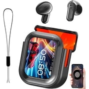 NE20 AI Translation Earbuds Real Time Wireless Bluetooth 6.0 AI Headphones LCD Touch Screen Support 148 Languages Translation Real Time Translator Earbuds Support Playing Music Phone Calls