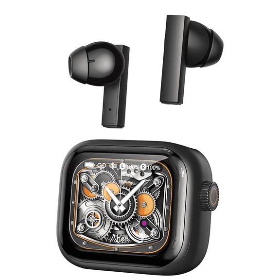 HTC NE40 Bluetooth Translation Earbuds with LCD Screen Translation Earbuds Real Time for 134 Languages Translator Headphones