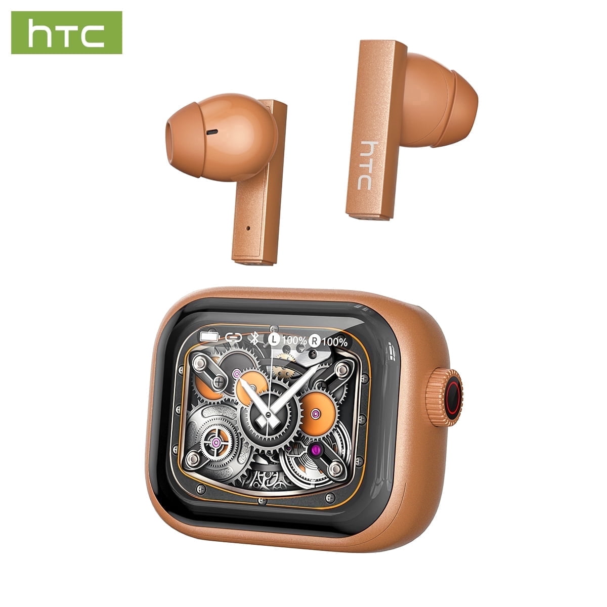 NE40 Wireless Bluetooth 6.0 In-Ear Earbuds, AI Translator, Noise-Cancelling Headphones, 130+ Languages, 48H Play Time, Orange