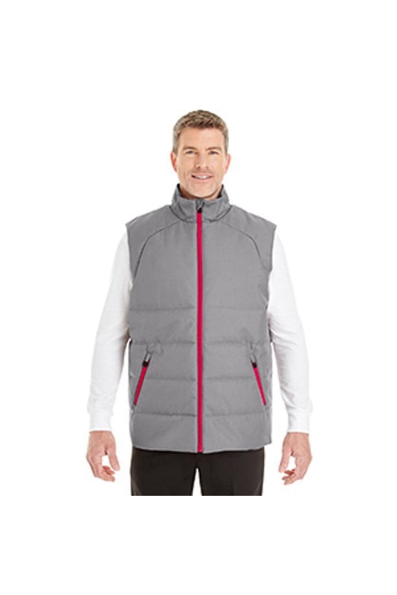 NE702 MEN'S ENGAGE INTERACTIVE INSULATED VEST GRAPHITE CLASSIC RED XL