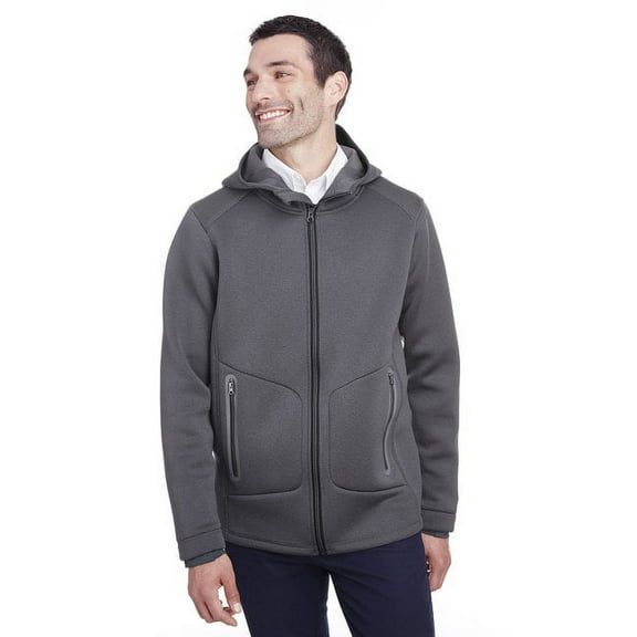 NE707 North End Men's Paramount Bonded Knit Jacket Carbon Heather/Black S