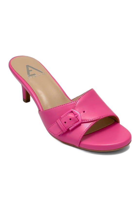 Women's Nea Kitten Heel Buckle Sandal Mules