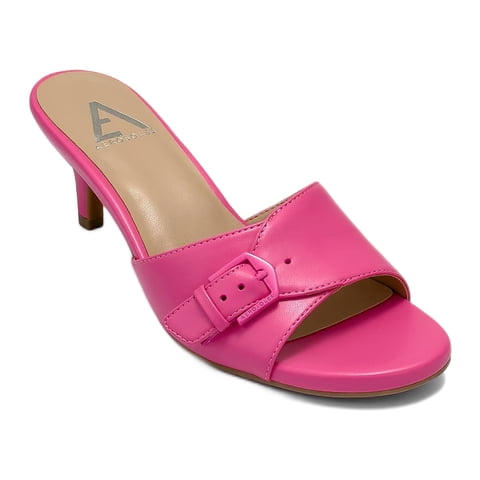 Women's Nea Kitten Heel Buckle Sandal Mules