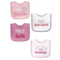thumbnail image 1 of Neat Solutions 4 Pack Girl Hey Bestie Baby Bibs, 1 of 7