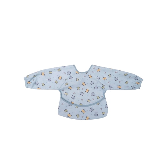 Neat Solutions Boy Long Sleeve Activity Smock Bib with Front Pocket