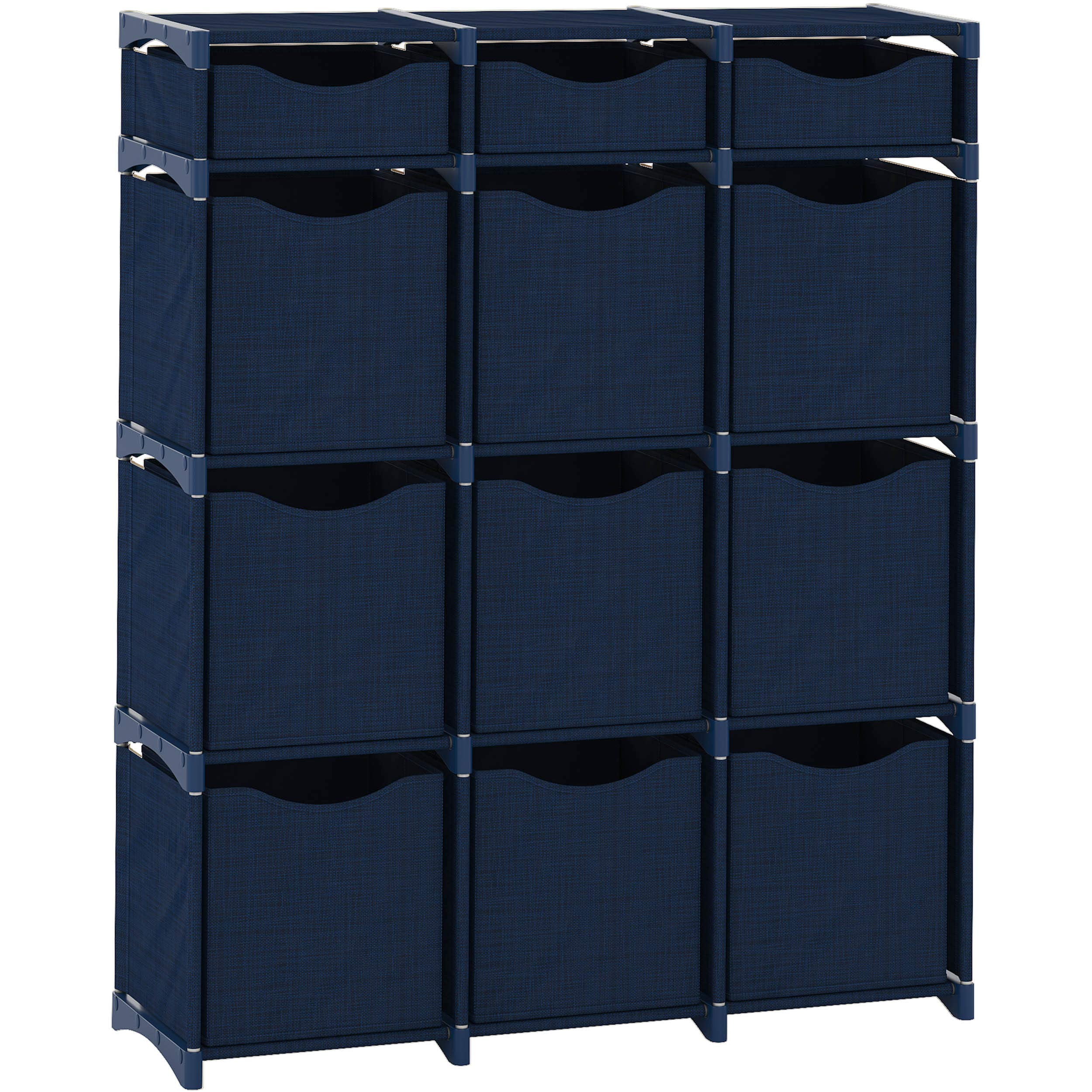 Clara Clark 6 PC Cube Storage Organizer for Bedroom - Box Storage Cuber  Orgainzer - Storage Shelves Units for Living Room, Office, & Playroom -  Black 