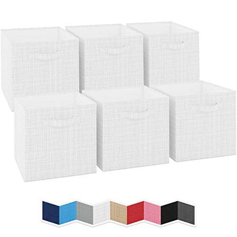 NEATERIZE 13x13 Large Storage Cubes Set of 6 Storage Bins. Features