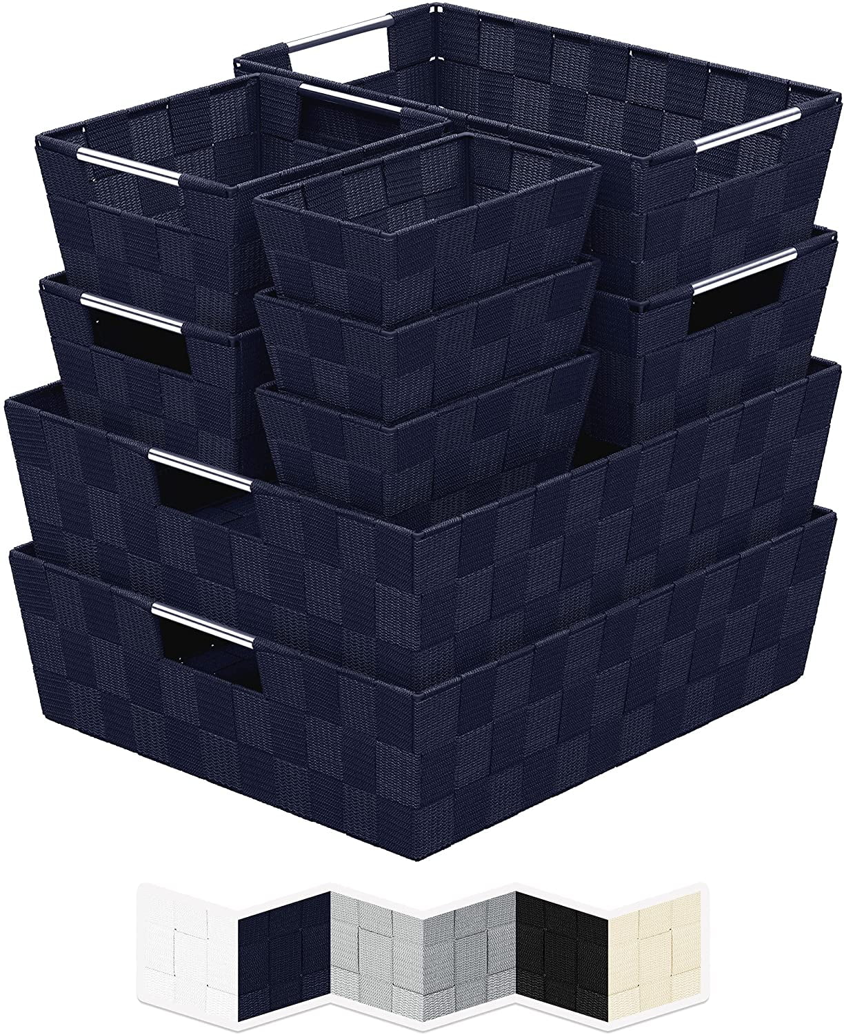https://i5.walmartimages.com/seo/NEATERIZE-Woven-Storage-Baskets-Organizing-Set-9-Fabric-Empty-Organizer-Bins-Handles-Bin-Organization-Linen-Closet-Shelves-Basket-Gifts-Navy_ffad6cf0-6edc-413d-a76a-cdcc7ab6746d.f1320dd7678545e100f7e352db99521b.jpeg