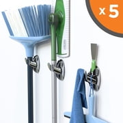 NEATERLY Broom and Mop Holder - Stick On Wall Organizer