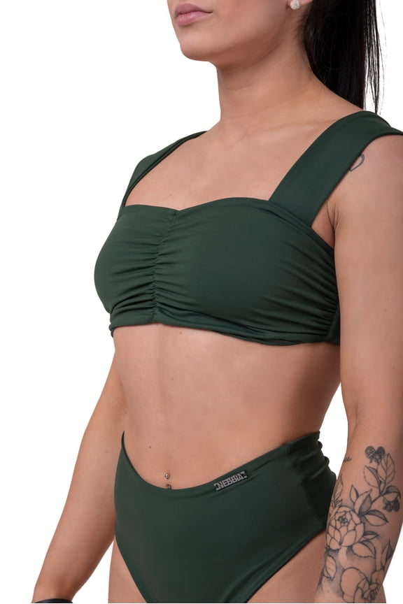 High-Energy Miami Retro Bikini Top 553