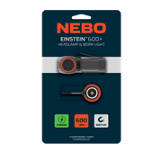 NEBO Einstein 600 Lumen LED Gray Rechargeable Headlamp and Flashlight