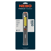 NEBO Franklin Taskbar 500 Lumen COB Work Light and Flashlight with 7 Light Modes, Great for Emergencies and Signaling, Grey