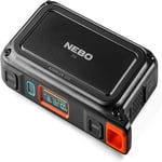 NEBO RAMBLER 100 Portable Power Station | 94.4Wh Capacity, 5-Way Output Charging, 100W AC Port Integration includes Power Inverter, Built-In Floodlight, TSA Approved