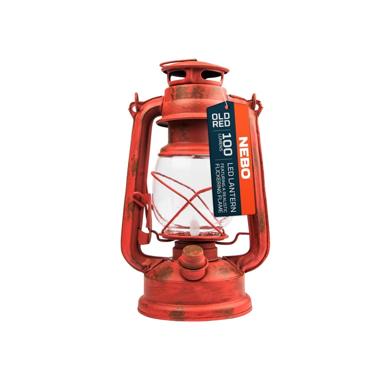 NEBO Retro 100 Lumen LED Metal Lantern with Flickering Flame