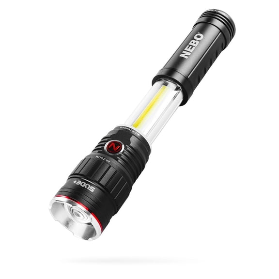NEBO SLYDE+ Flashlight (2nd Gen) | 400 Lumens, 7 Light Modes, Bright COB Work Light & LED Tactical Flashlight, Magnetic Base, Great for Camping, Water Resistant, Includes 4x AAA Alkaline Batteries
