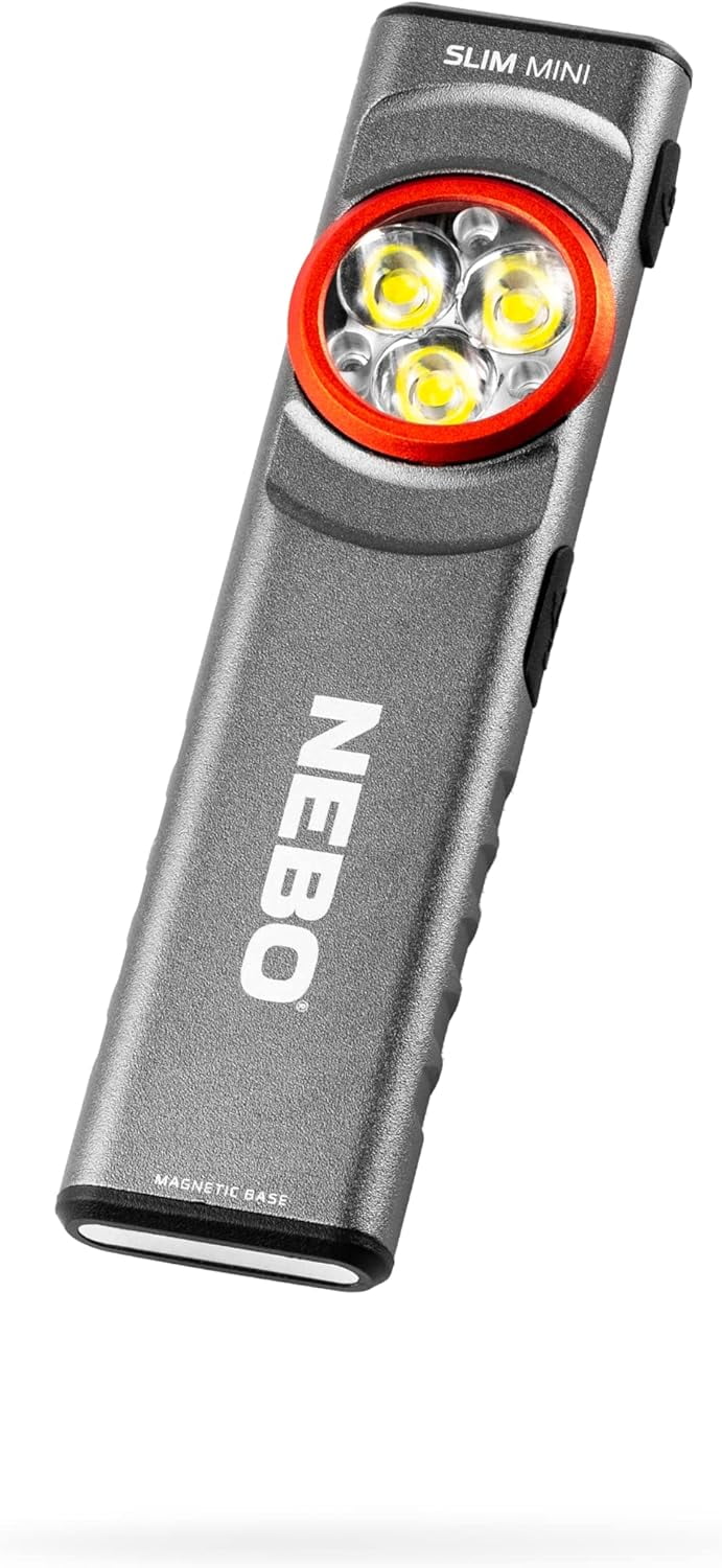 NEBO Slim Mini Rechargeable 250 Lumen Compact Pocket Flashlight