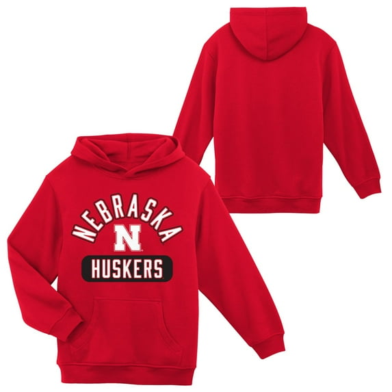 NEBRASKA Boys Primry Color Synthetic Fleece HDY Arch Over