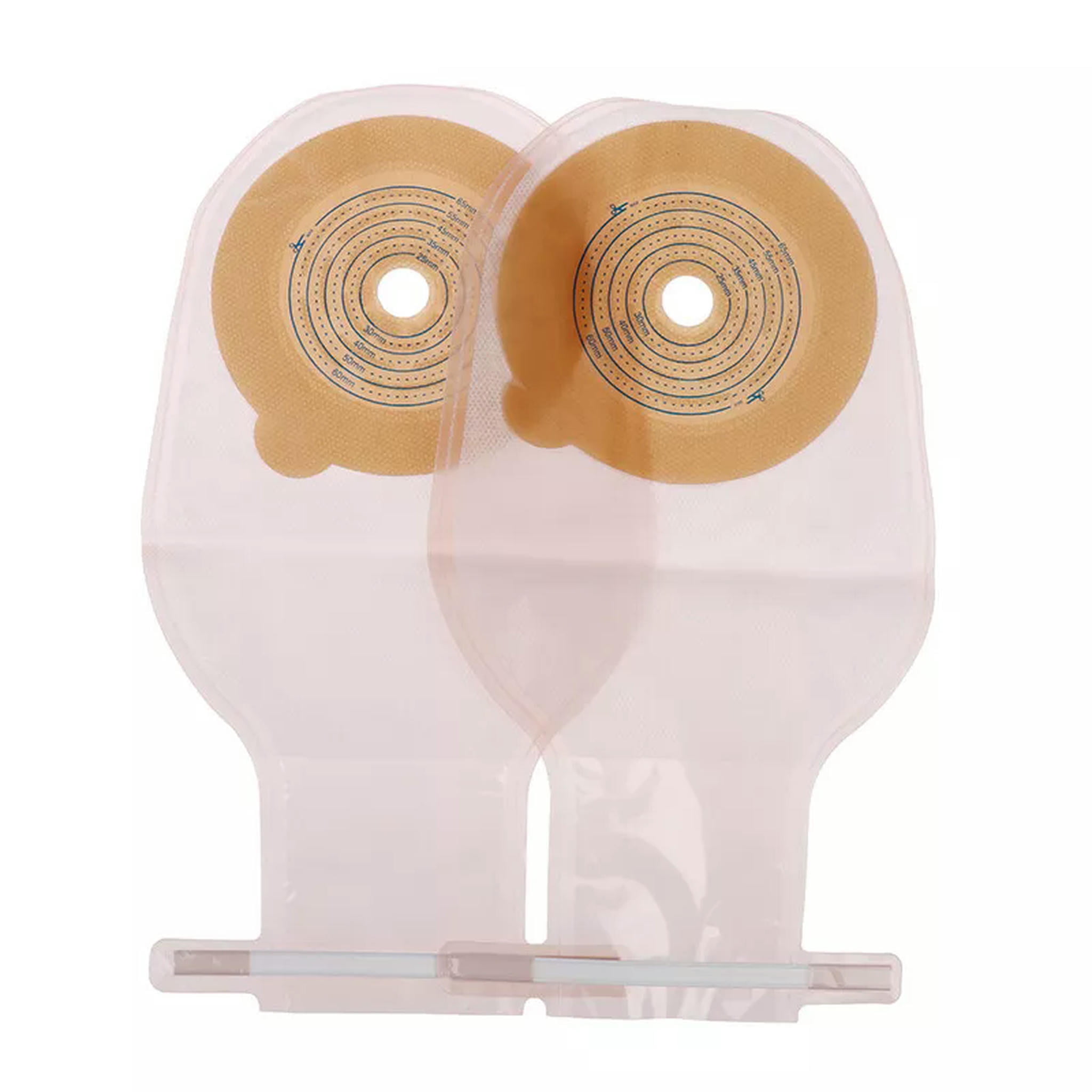 NEBULOUSTRANCE 10Pcs Colostomy Bags 25-60mm Stoma Pouch Bags One-piece Open Clip Ostomy -default