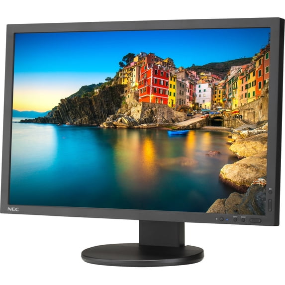 NEC Display Professional P243W-BK 24.1" WUXGA WLED LCD Monitor, 16:10, Black
